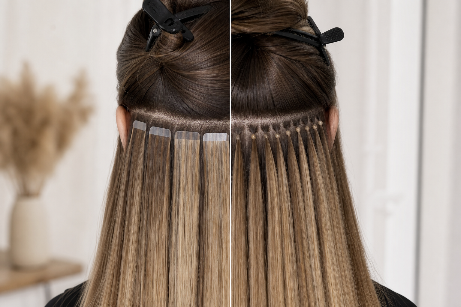 Tape Extensions Comparison: 7 Definitive Differences 3 tape extensions comparison