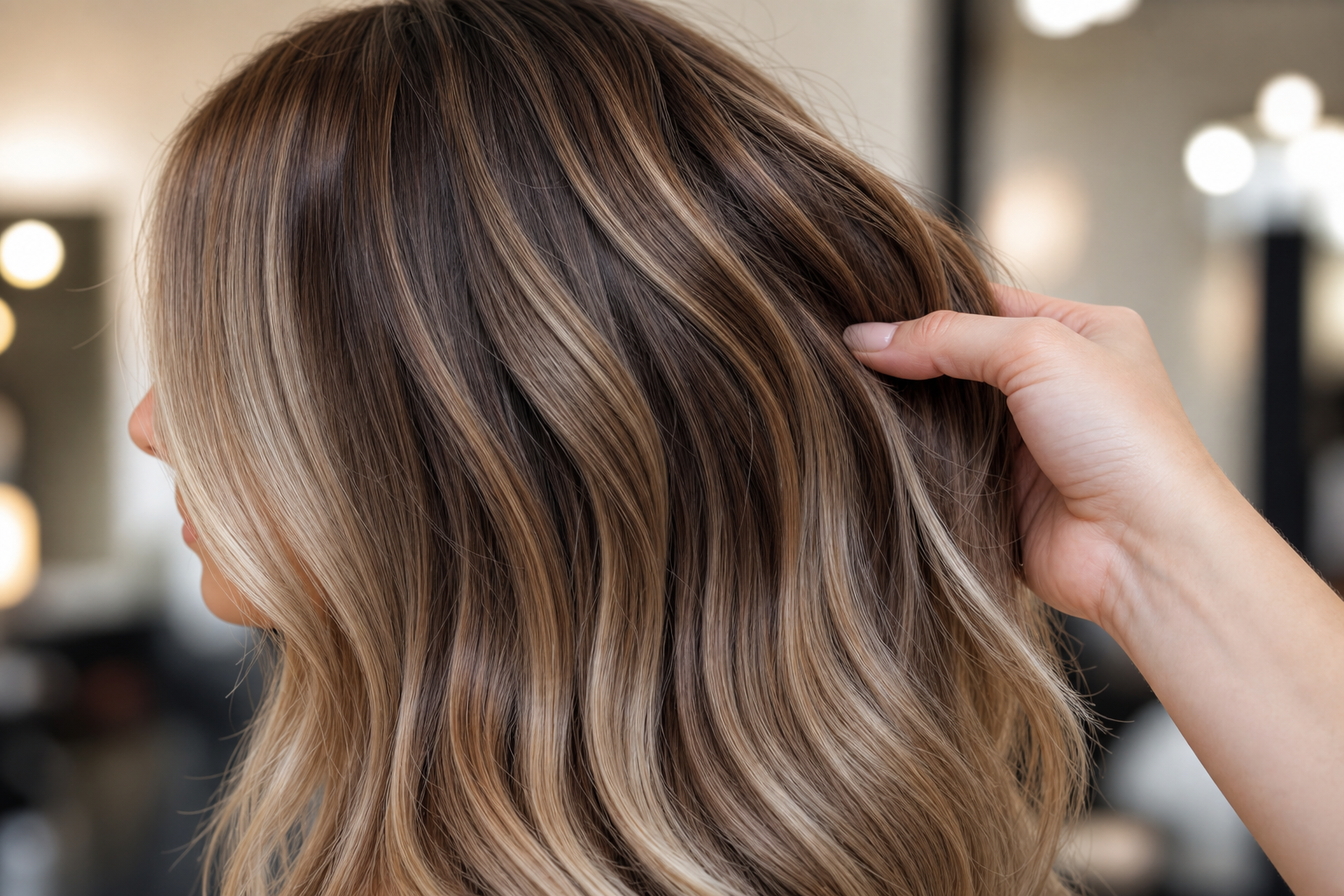 Custom Extension Personality: 7 Brilliant Tips for Your... 4 Stylist meticulously working on a client's custom extension personality, showing precision and artistry.