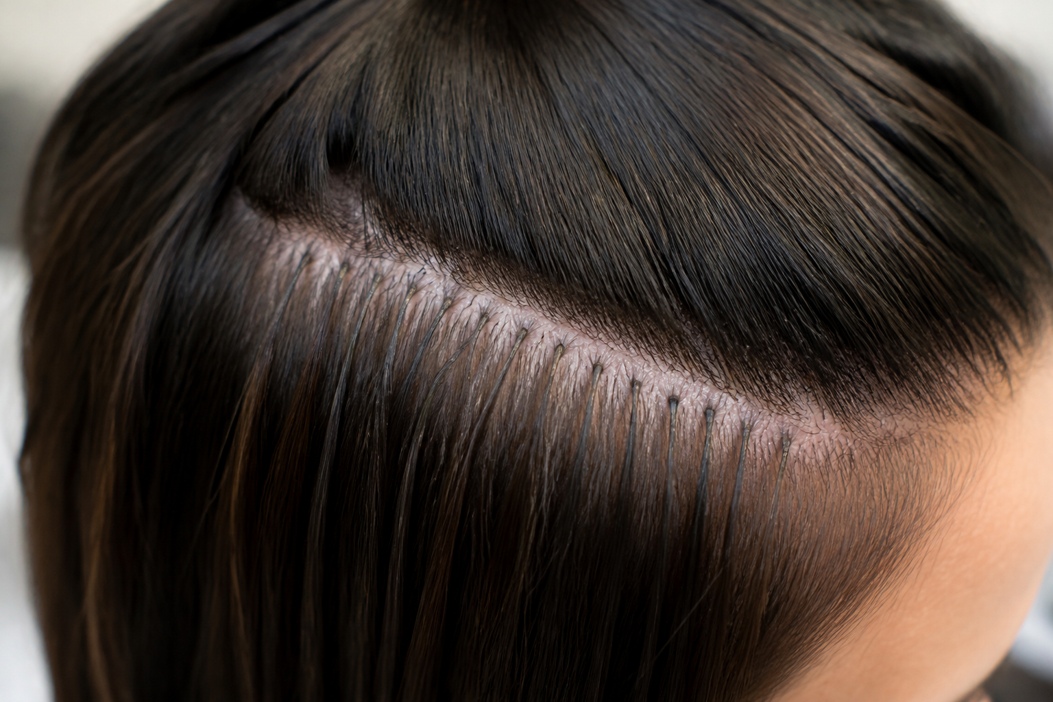 Comfortable Micropele Extensions: 5 Ultimate Secrets 4 Client enjoying their comfortable micropele extensions for a natural, voluminous style.